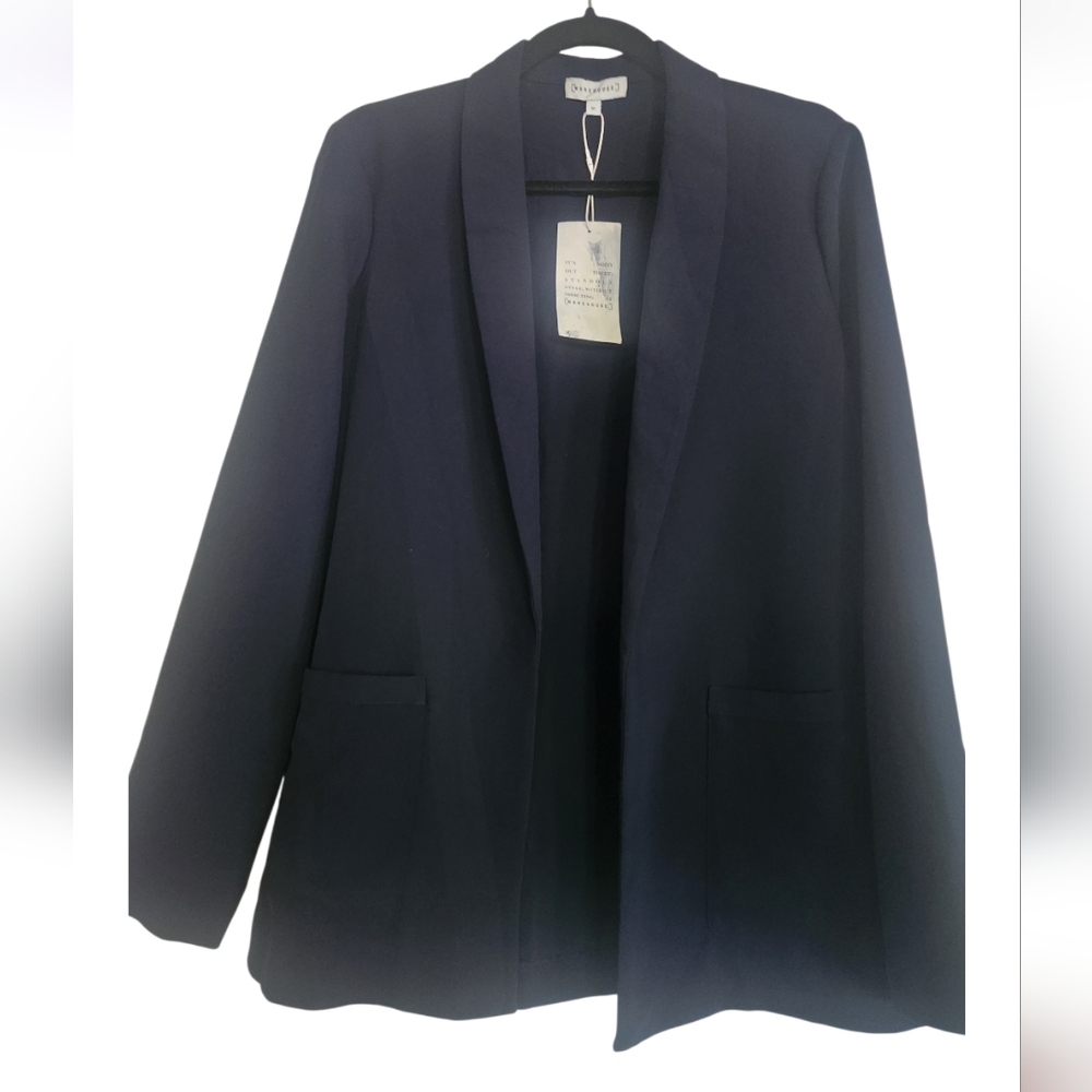 Women's Navy Open Front Blazersz US 6 Nwt